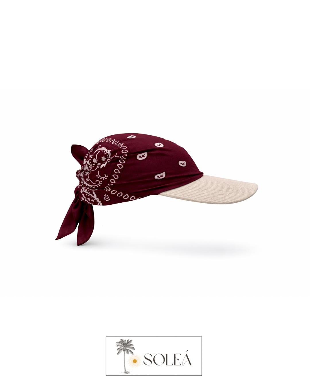 Soleá de pana white beige & burgundy